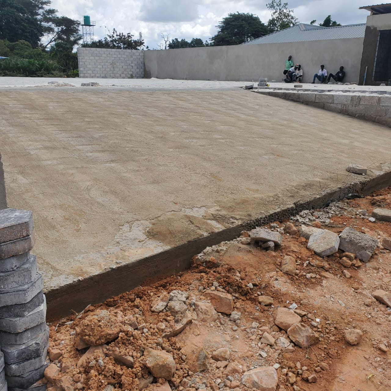 Compacted and blinded sub-base ready to receive block paving